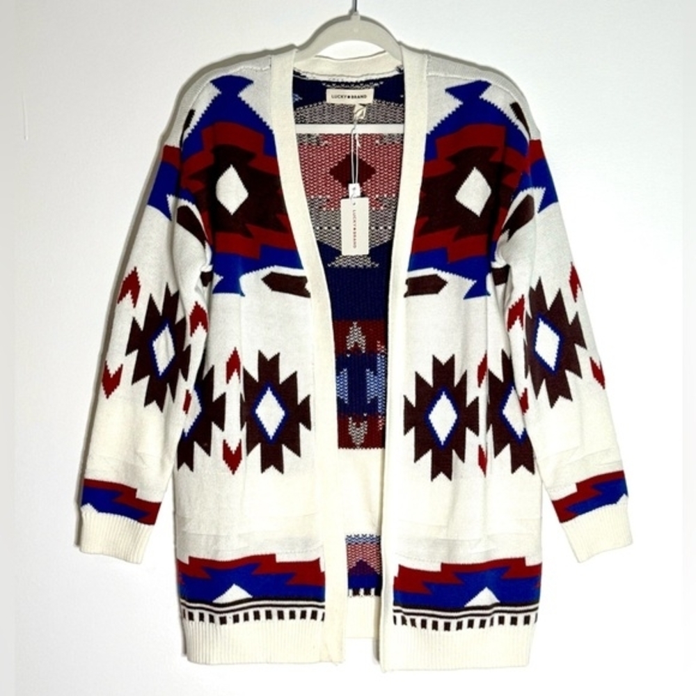 Lucky Brand Colorful Knit Sweater